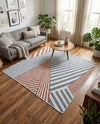 Urban Oasis Rugs Collection Area Rug -  Loft Square Blue  lifestyle 43