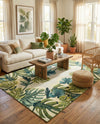 Seaside Blooms Collection Area Rug -  Ivy Rectangle Green  lifestyle 31