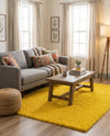 Plush Oasis Collection Area Rug - Serenity (Tuscan Sun Yellow) Rectangle Tuscan Sun Yellow  lifestyle 7