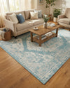 Patio Heritage Collection Area Rug -  Augusta (Aqua) Rectangle Aqua  lifestyle 31