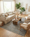 Osian Looms Collection Area Rug - Capri Rectangle Blue  lifestyle 13