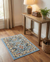 Tabriz Tapestry Collection Area Rug - Sahand (Blue) Rectangle Blue  lifestyle 15