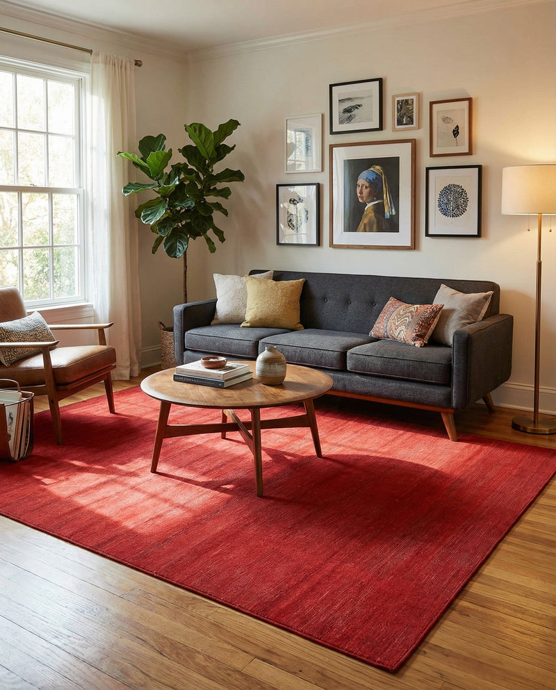 Soho Elegance Collection Area Rug - Chelsea (Burgundy) Rectangle Burgundy  lifestyle 20
