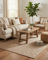 Garden Lattice Charm Collection Area Rug -  Pergola (Beige) Rectangle Beige  lifestyle 14