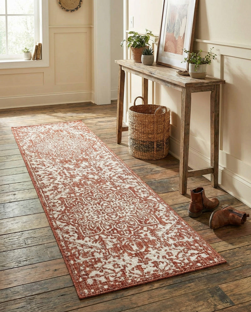 Urban Oasis Rugs Collection Area Rug -  Penthouse (Rust Red) Runner Rust Red  lifestyle 23