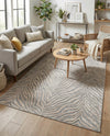 Bloomsbury Elegance Collection Area Rug -  Chelsea Rectangle Gray and Ivory  lifestyle 27