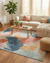 Seaside Blooms Collection Area Rug -  Tranquil Rectangle Multi  lifestyle 40