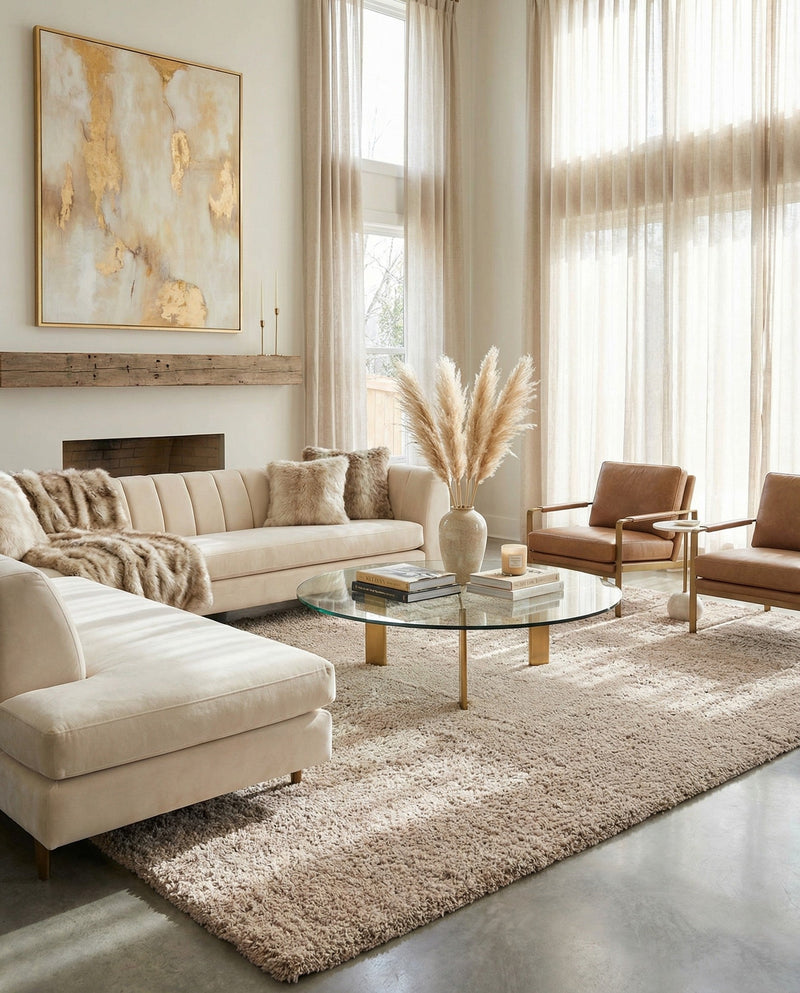 Majestic Manor Collection Area Rug - Versailles (Blonde) Rectangle Blonde  lifestyle 13