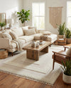Sahara Chic Collection Area Rug -  Casablanca Rectangle Ivory  lifestyle 68