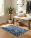 Sahara Essence Collection Area Rug - Oasis (Blue) Rectangle Blue  lifestyle 6
