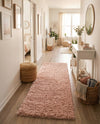 Alpine Plush Collection Area Rug -  Cortina (Dusty Rose) Runner Dusty Rose  lifestyle 37