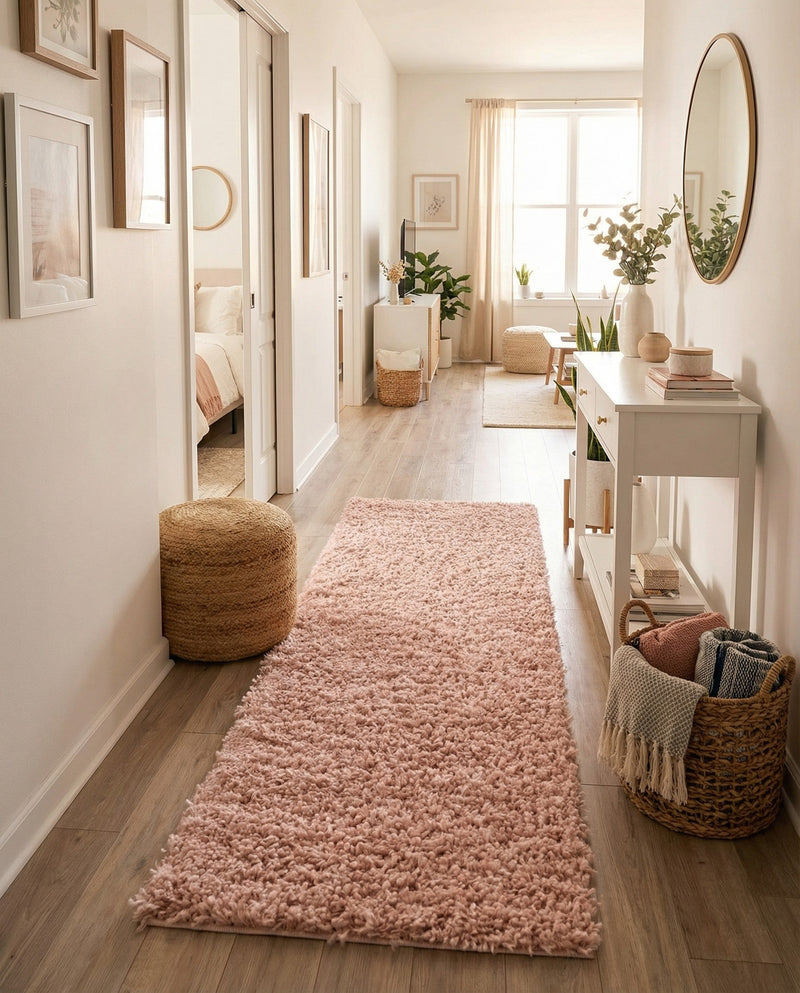 Alpine Plush Collection Area Rug -  Cortina (Dusty Rose) Runner Dusty Rose  lifestyle 37