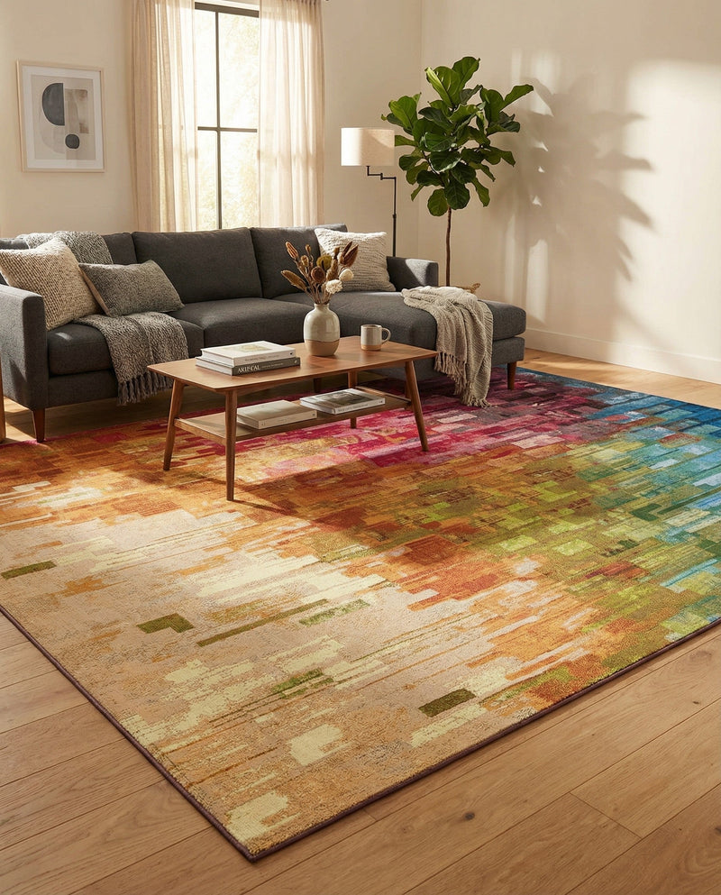 Urban Terrace Collection Area Rug -  Lawn Rectangle Multi  lifestyle 12
