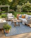 Urban Terrace Collection Area Rug -  Astoria (Blue) Rectangle Blue  lifestyle 10