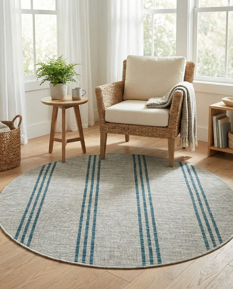 Urban Oasis Rugs Collection Area Rug -  District (Light Gray) Round Light Gray  lifestyle 53