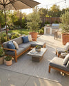 Seaside Serenity Collection Area Rug - Veranda (Light Gray) Rectangle Light Gray  lifestyle 19