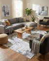Cathedral Elegance Collection Area Rug -  Basilica Rectangle Gray  lifestyle 22