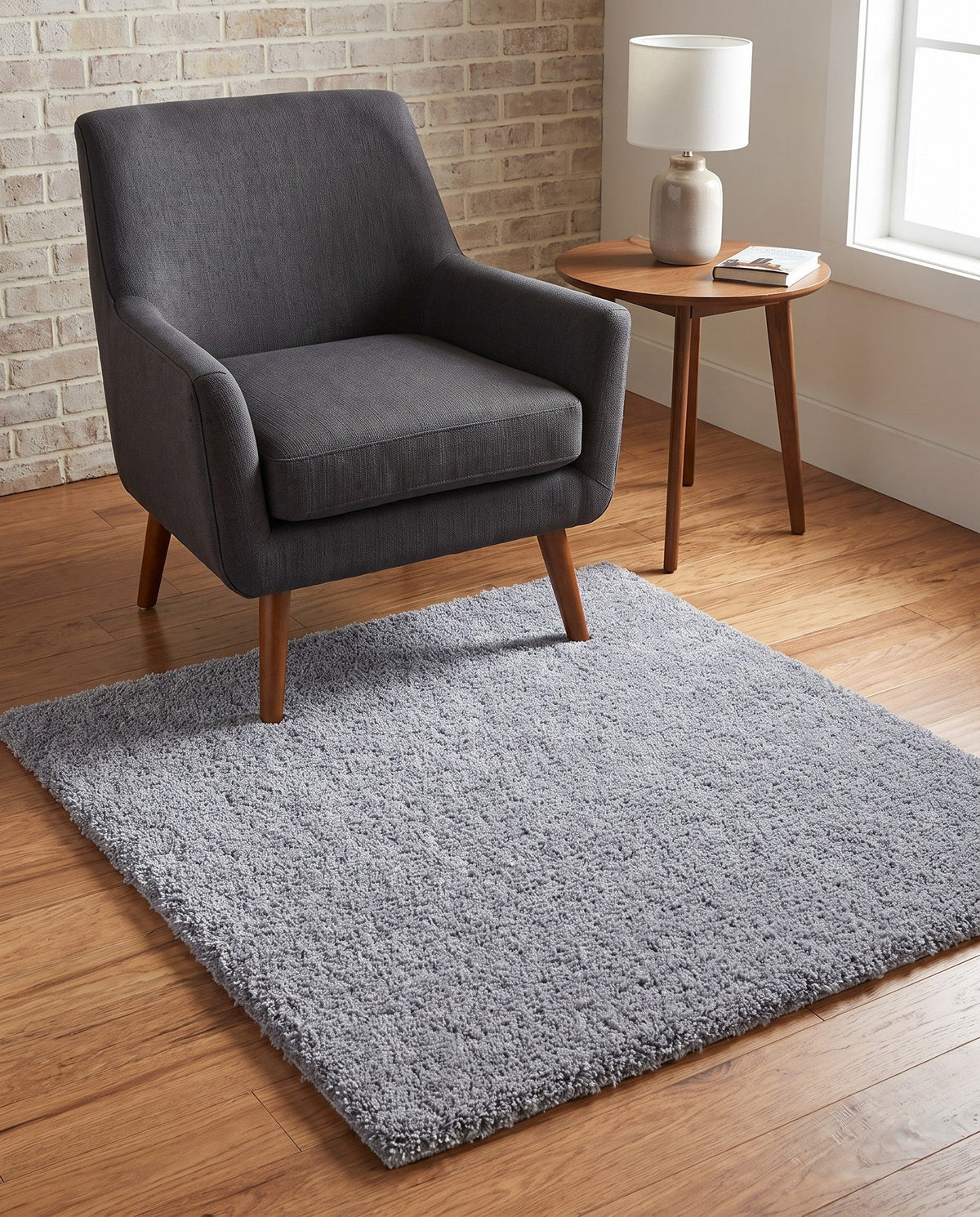 Alpine Plush Collection Area Rug -  Cortina (Sterling) Square Sterling  lifestyle 93