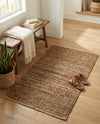 Coastal Haven Jute Collection Area Rug - Malibu Rectangle Sepia Brown  lifestyle 18