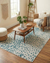 Savannah Escape Collection Area Rug - Serengeti Rectangle Teal  lifestyle 23