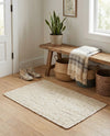 Woven Seaside Jute Collection Area Rug - Savannah (White) Rectangle White  lifestyle 6