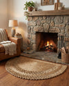 Woven Seaside Jute Collection Area Rug - Seaside Hearth Natural  lifestyle 16