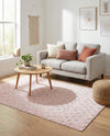 Garden Lattice Charm Collection Area Rug -  Pergola (Pink) Rectangle Pink  lifestyle 13