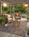 Coastal Terrace Collection Area Rug -  Lagoon Rectangle Multi  lifestyle 17