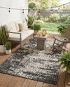 Urban Terrace Collection Area Rug -  Midtown Rectangle Black and White  lifestyle 9