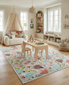 Wonder Tykes Collection Area Rug -  Fantasy Rectangle Ivory  lifestyle 39