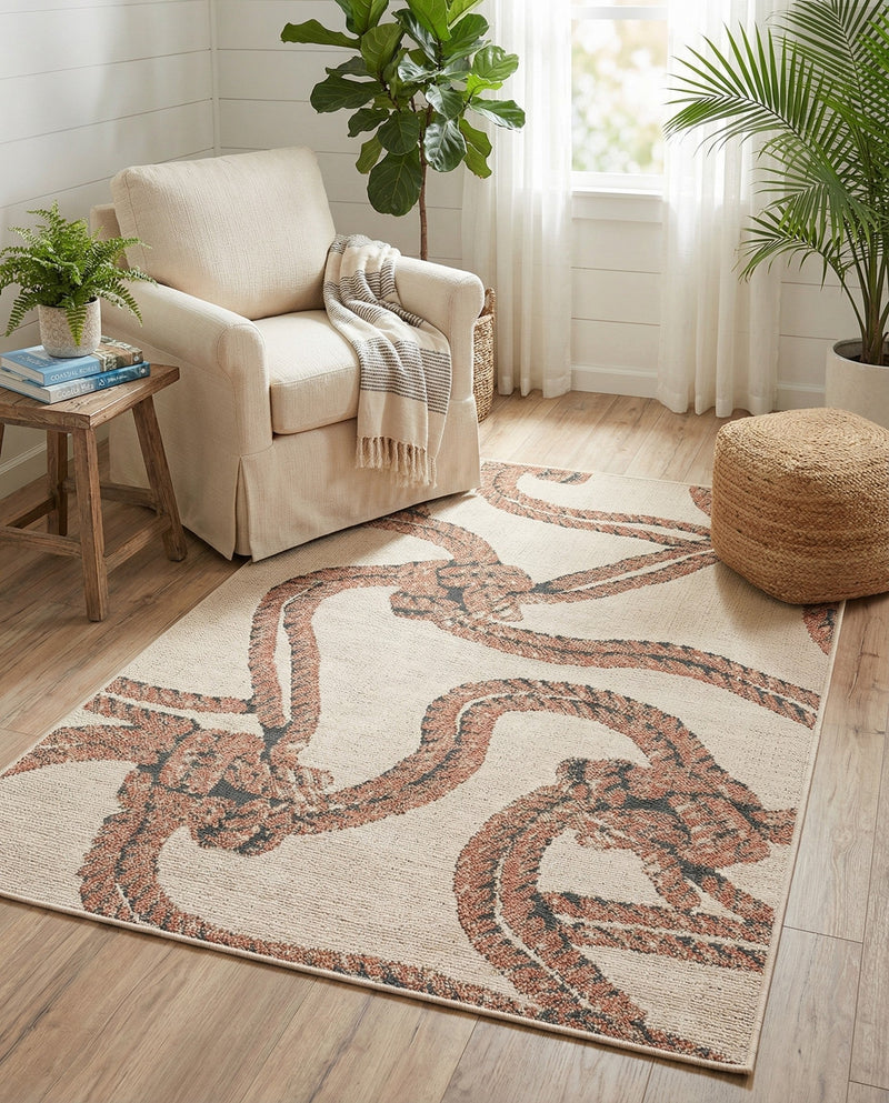 Seaside Haven Rugs Collection Area Rug -  Dunes Rectangle Beige  lifestyle 15