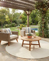 Jill Zarin Sedona Oasis Outdoor Collection Area Rug - Coconino (Pebble Stones) Round Pebble Stones  lifestyle 56