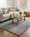 Alpine Plush Collection Area Rug - Verbier Rectangle LGrey  lifestyle 13