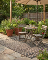 Savannah Pergola Collection Area Rug -  Pergola (Charcoal Gray) Rectangle Charcoal Gray  lifestyle 5