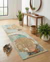 Urban Terrace Collection Area Rug -  Portico Runner Multi  lifestyle 42