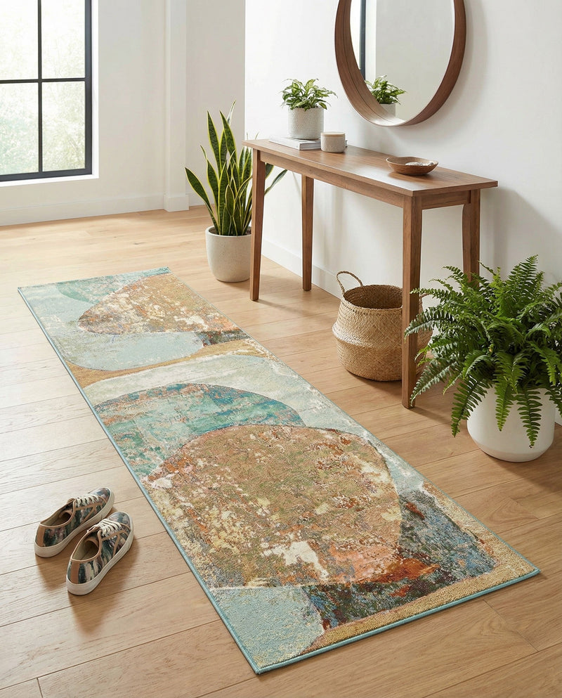 Urban Terrace Collection Area Rug -  Portico Runner Multi  lifestyle 42