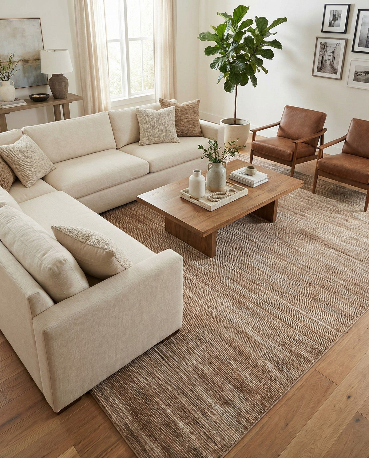 Bloomsbury Elegance Collection Area Rug -  Kensington (Beige) Rectangle Beige  lifestyle 21