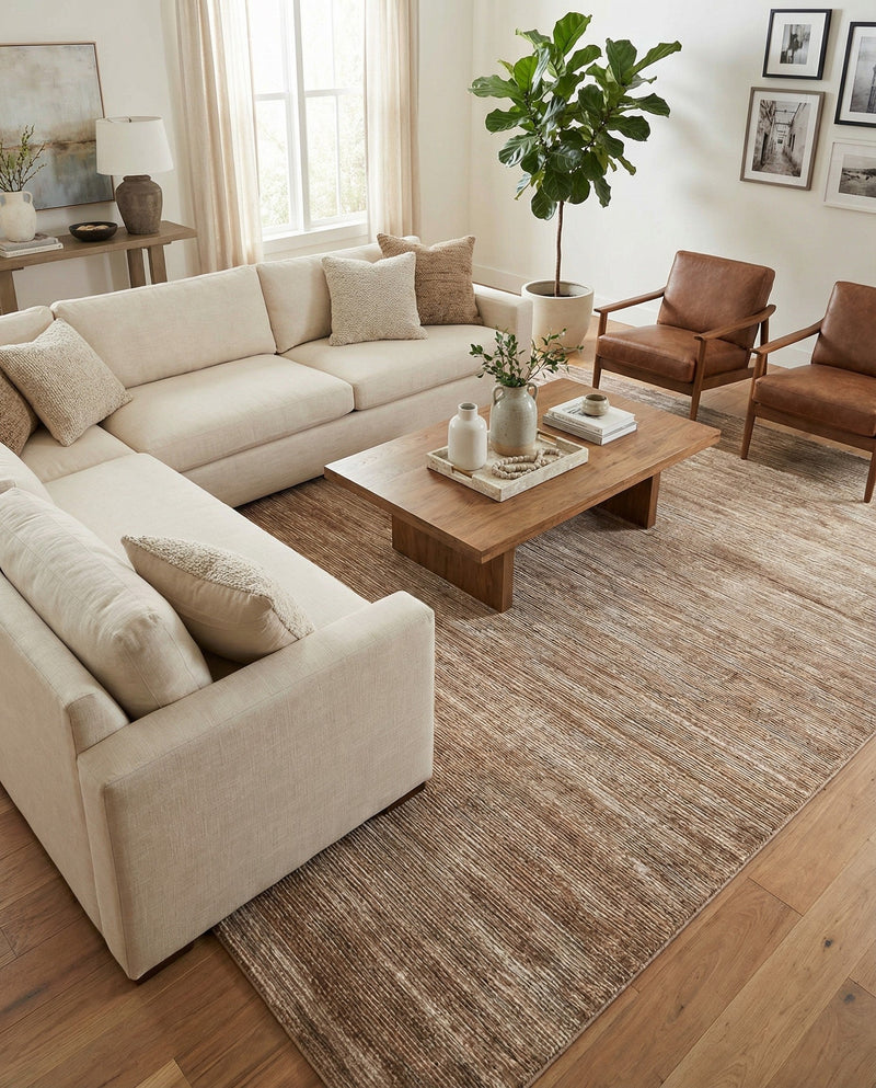 Bloomsbury Elegance Collection Area Rug -  Kensington (Beige) Rectangle Beige  lifestyle 21