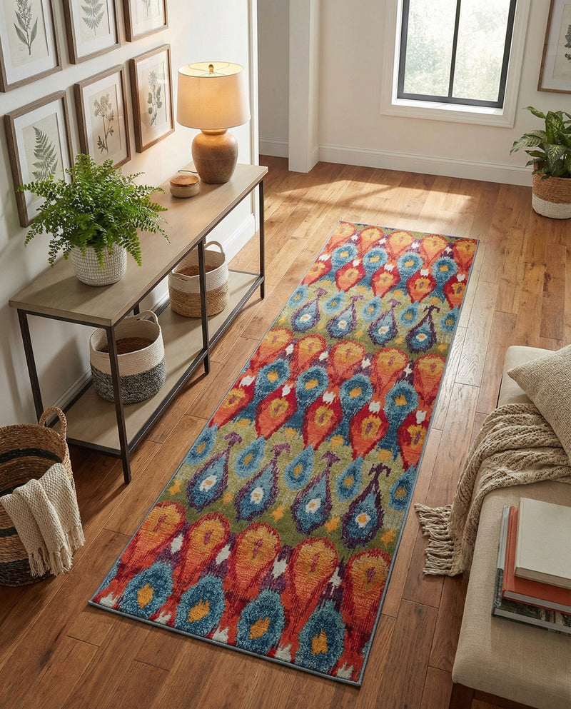 Urban Terrace Collection Area Rug -  Compass Runner Multi  lifestyle 44