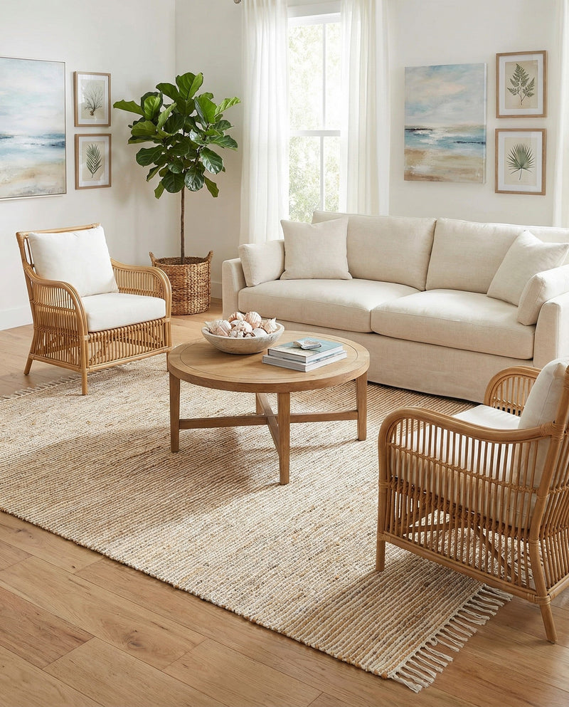 Osian Looms Collection Area Rug - Capri Rectangle Natural  lifestyle 26