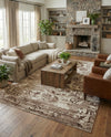 Andes Summit Collection Area Rug -  Huascarán Rectangle Chocolate Brown  lifestyle 12