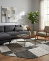 Autumn Meadow Collection Area Rug -  Sycamoreside (Gray) Octagon Gray  lifestyle 43