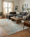 Lagoon Oasis Collection Area Rug -  Seagrass Rectangle Teal  lifestyle 36