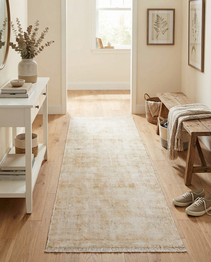 Bazaar Chic Collection Area Rug -  Agadir Runner Ivory  lifestyle 48