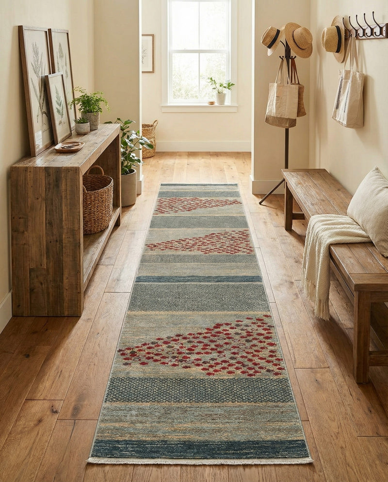 Zagros Oasis Collection Area Rug -  Kermanshah Runner Blue  lifestyle 55