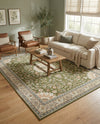 Patio Heritage Collection Area Rug -  Bower Rectangle Green  lifestyle 60
