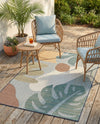 Coastal Terrace Collection Area Rug -  Boardwalk Rectangle Blue  lifestyle 9