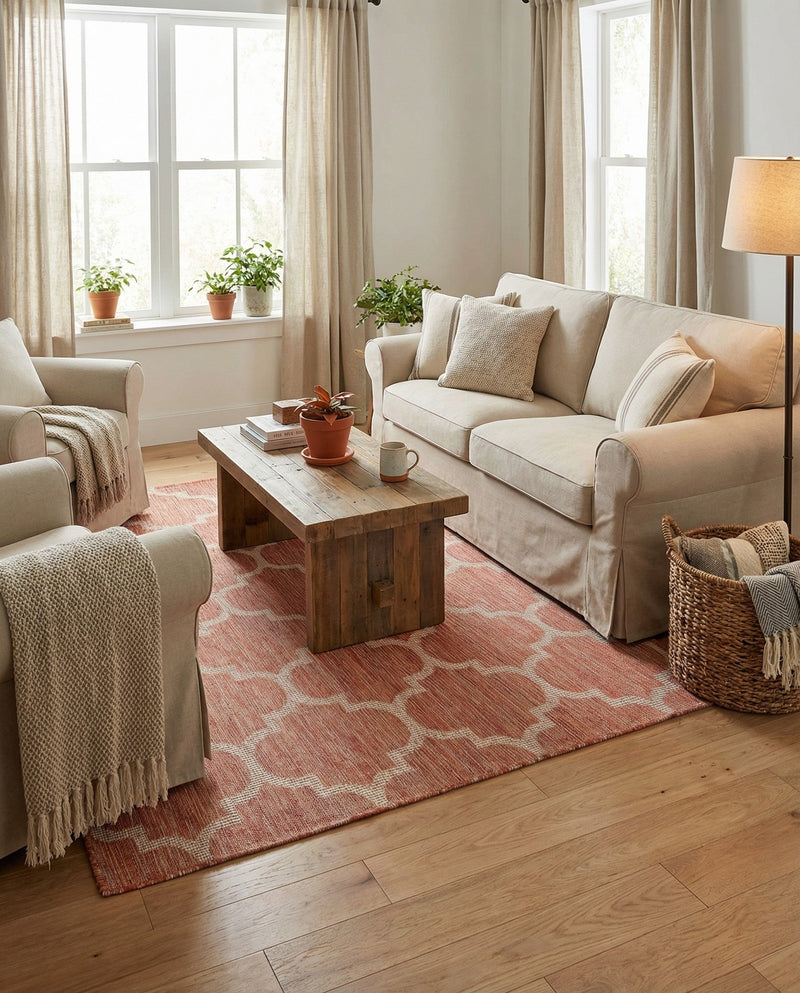 Savannah Pergola Collection Area Rug - Arbor (Rust Red) Rectangle Rust Red  lifestyle 16