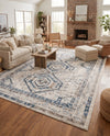 Savannah Elegance Collection Area Rug -  Tybee (Gray Blue) Rectangle Gray Blue  lifestyle 32