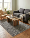 Geo Garden Lattice Collection Area Rug -  Casablanca Rectangle Charcoal Ivory  lifestyle 38
